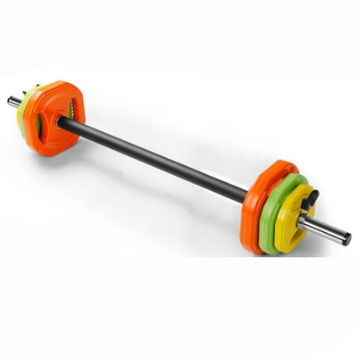 20kg Aerobics Barbell Set Men's Women's Fitness Weightlifting Squat Fitness Equipment Exercise Arm Muscle Small Hole Dumbbells