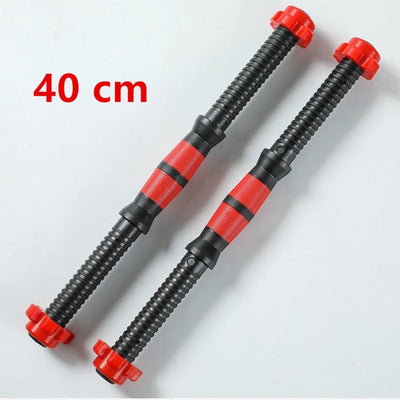 40/50cm Dumbbell Rod Solid Steel Weight Lifting Dumbbell Bar With Connector Gym Home Fitness Barbells Bars Workout F2006